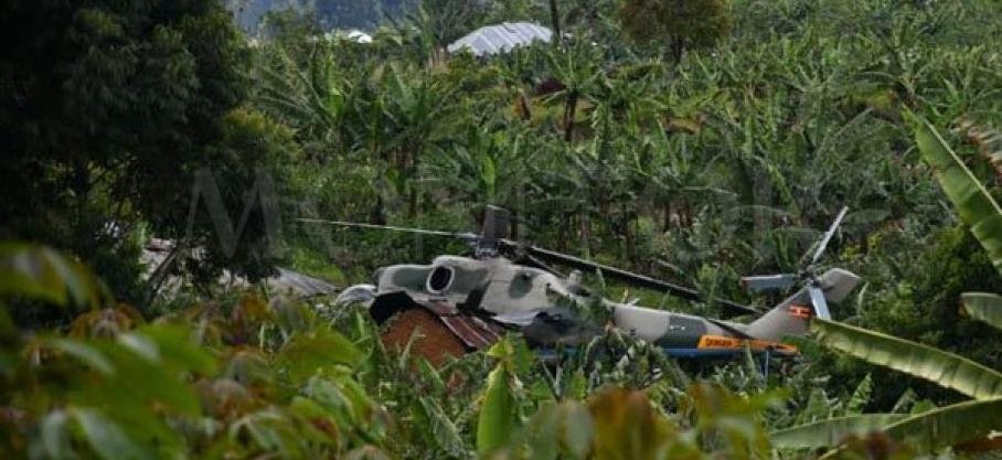 Plusieurs morts dans le crash de deux hélicoptères de l'UPDF dans le Nord-Kivu et l'Ituri