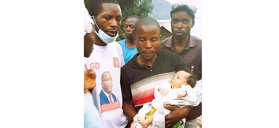 Catastrophes de Kalehe: Un bébé retrouvé entrain de flotter sur le lac Kivu suite aux érosions qui ont emporté sa famille