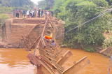 Infos congo - Actualités Congo - -Kwilu : le pont Kabangu en fin de construction s’est effondré à nouveau